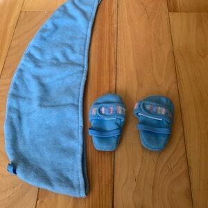 American Girl Striped Cozy Spa Bath Wrap Set